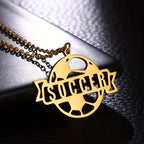 COLLAR CON NOMBRE Y PELOTA DE FUTBOL