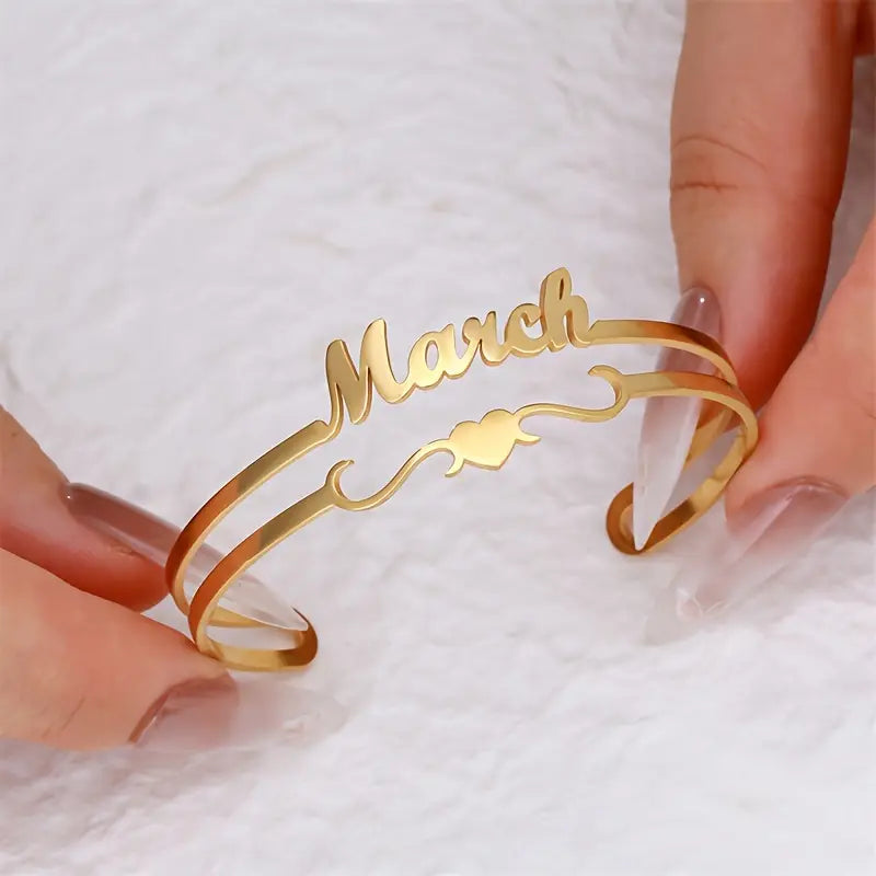 PULSERA CON NOMBRE DOBLE LINEA