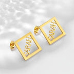 Maxi Hoops with Classic Name