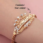 PULSERA CON NOMBRE DOBLE CAPA