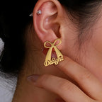 ARETES LAZO CON NOMBRE