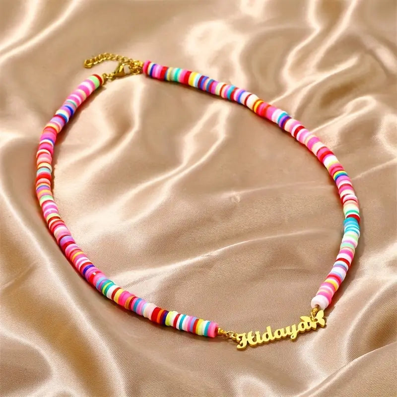 COLLAR CON NOMBRE Y FIMO