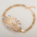 PULSERA CON NOMBRE DOBLE CAPA