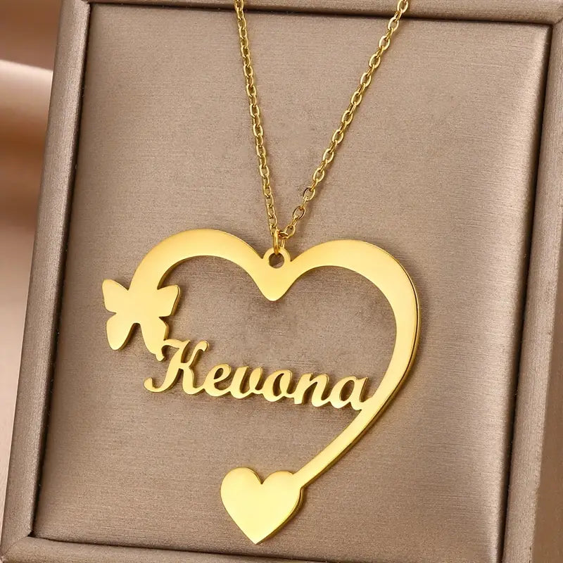 COLLAR NOMBRE CORAZON CON NOMBRE