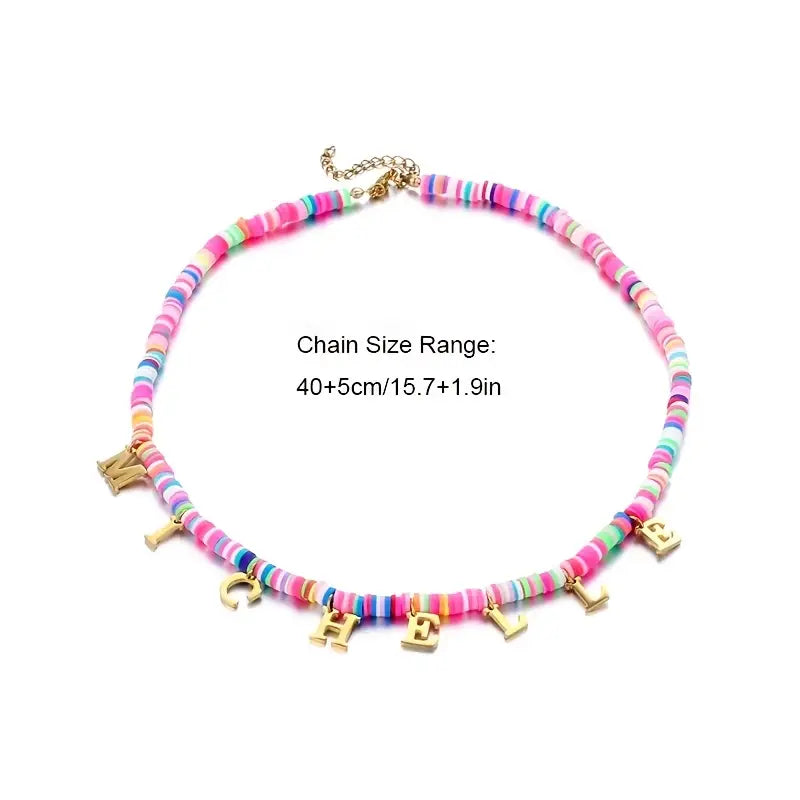 COLLAR CON NOMBRE PARA NIÑAS COLGANTE