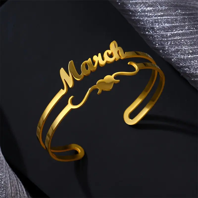 PULSERA CON NOMBRE DOBLE LINEA