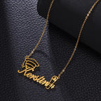COLLAR CON NOMBRE BIRRETE Y PERGAMINO
