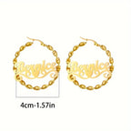 ARETES HOOPS ENTORCHADO CON CORAZÓN
