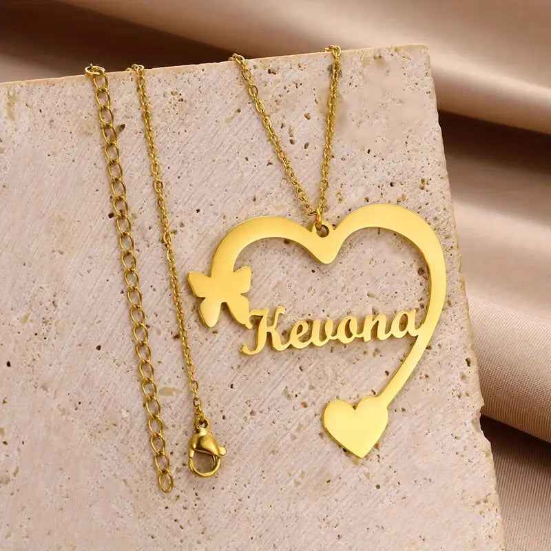 COLLAR NOMBRE CORAZON CON NOMBRE