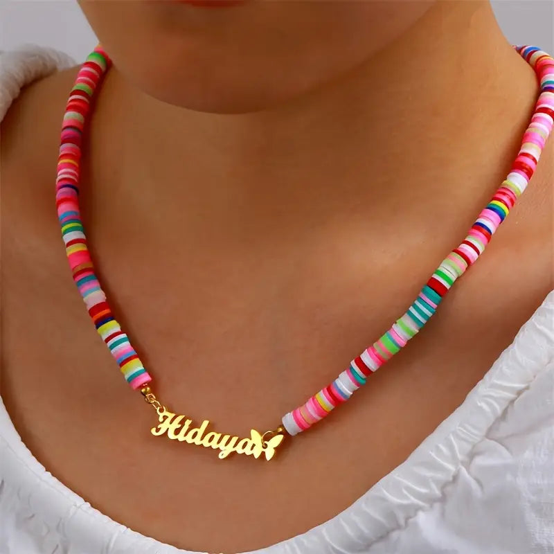 COLLAR CON NOMBRE Y FIMO