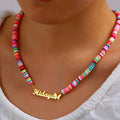 COLLAR CON NOMBRE Y FIMO