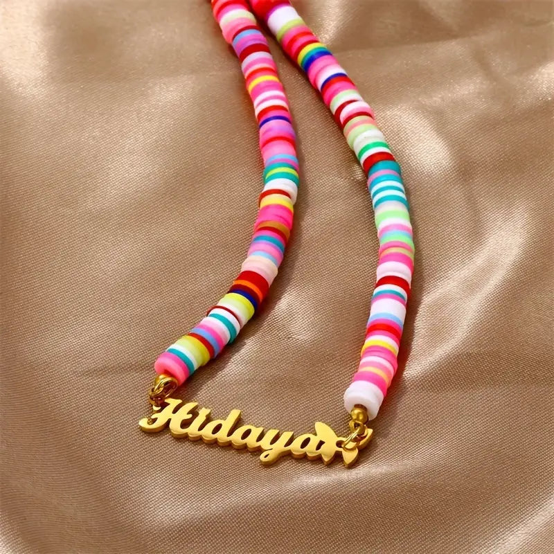 COLLAR CON NOMBRE Y FIMO