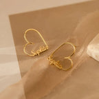 ARETES CORAZON CON NOMBRE