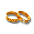 Paar ringen "jij bent mijn zonneschijn"