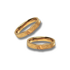 DUO DE ANILLOS PARA PAREJA LINEA DE LA VIDA - ULTIMAS TALLAS