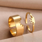 DUO DE ANILLOS PARA PAREJA "eres mi sol"