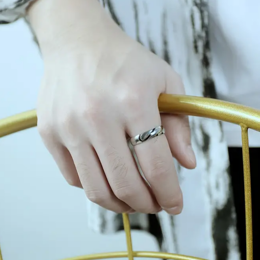 DUO DE ANILLOS CORAZON COMPARTIDO REAL LOVE