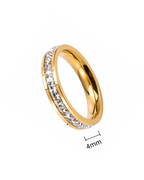 ANILLO DE PROMESA CHURRUMBELA CIRCONES CUADRADOS