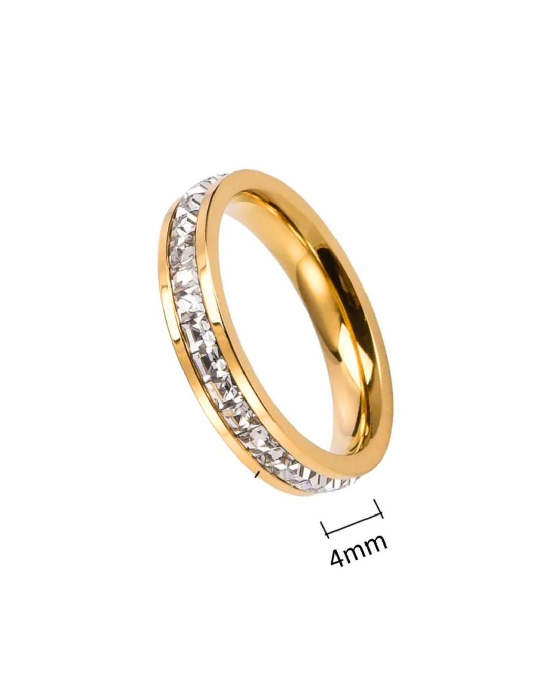 Diamond rings with gold bezel (Pre order)