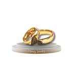 DUO DE ANILLOS CON HUELLAS DACTILARES