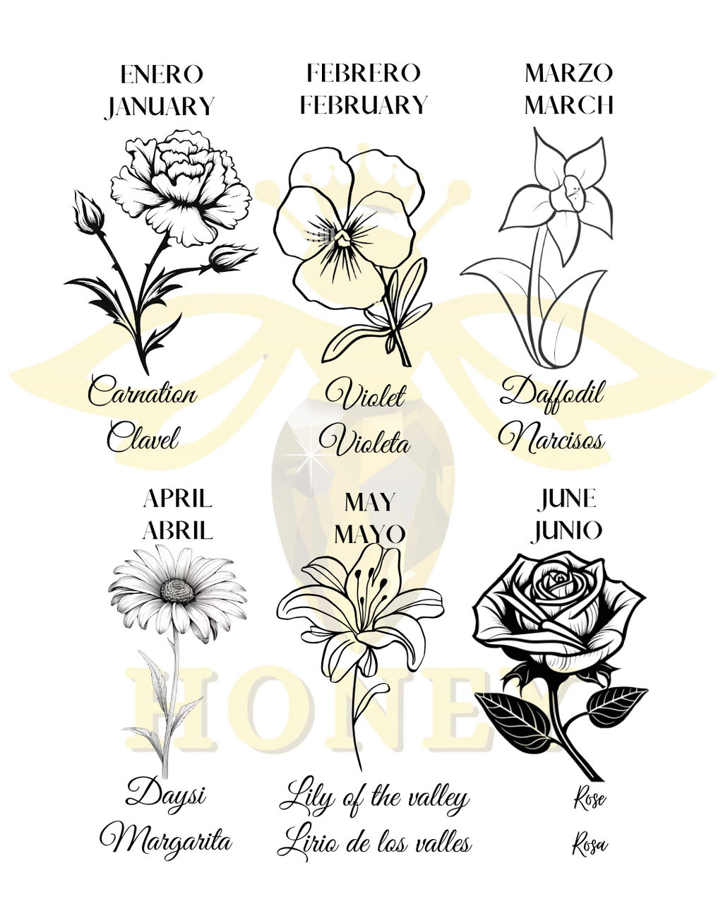 Birth Flower Necklace