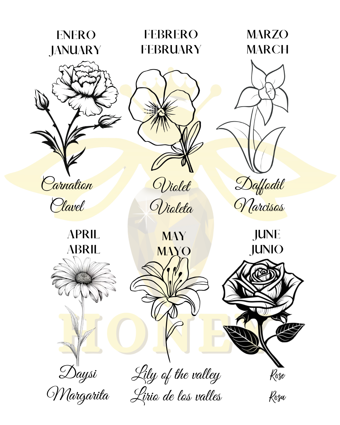 Birth Flower Necklace