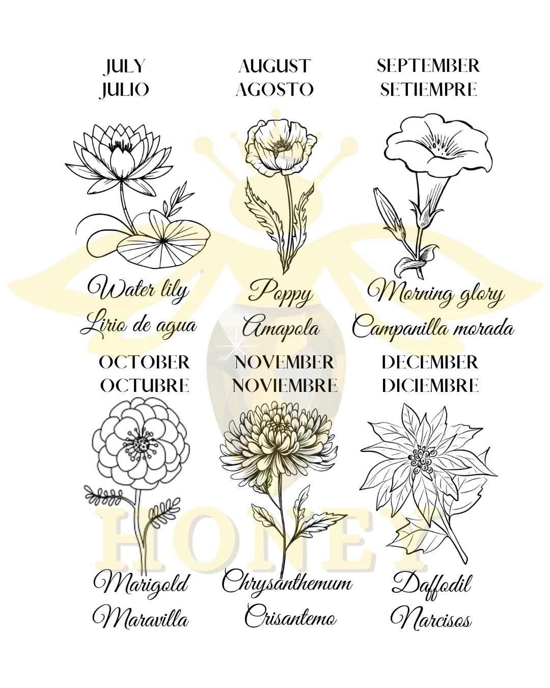 Birth Flower Necklace