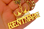 COLLAR CON CON NOMBRE Y CORONA DE REY