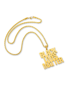 COLLAR CON TRIPLE NOMBRE Y CADENA GRUESA