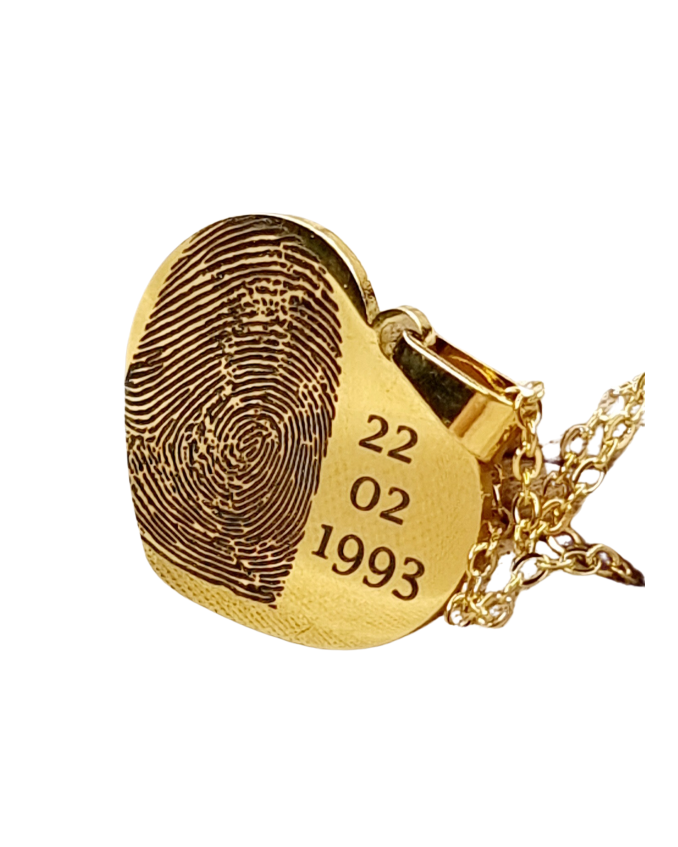 Hartketting met vingerafdruk