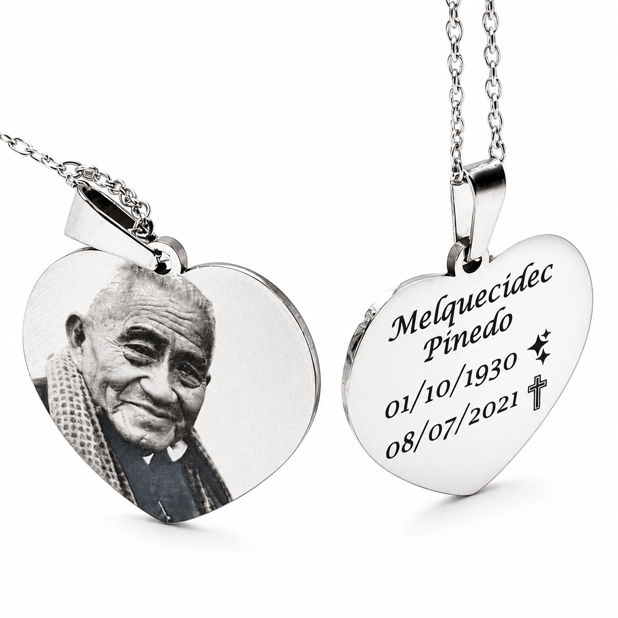 Photo-etched necklace