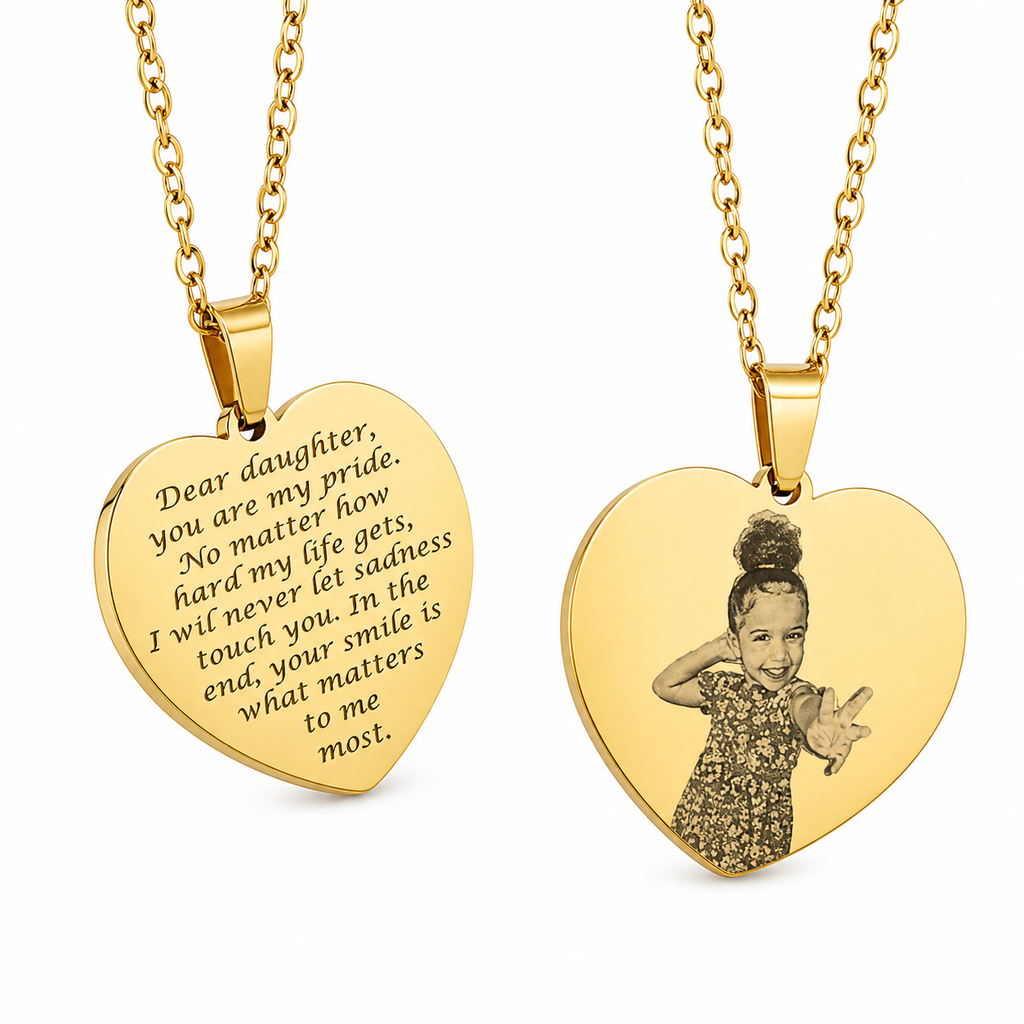Photo-etched necklace