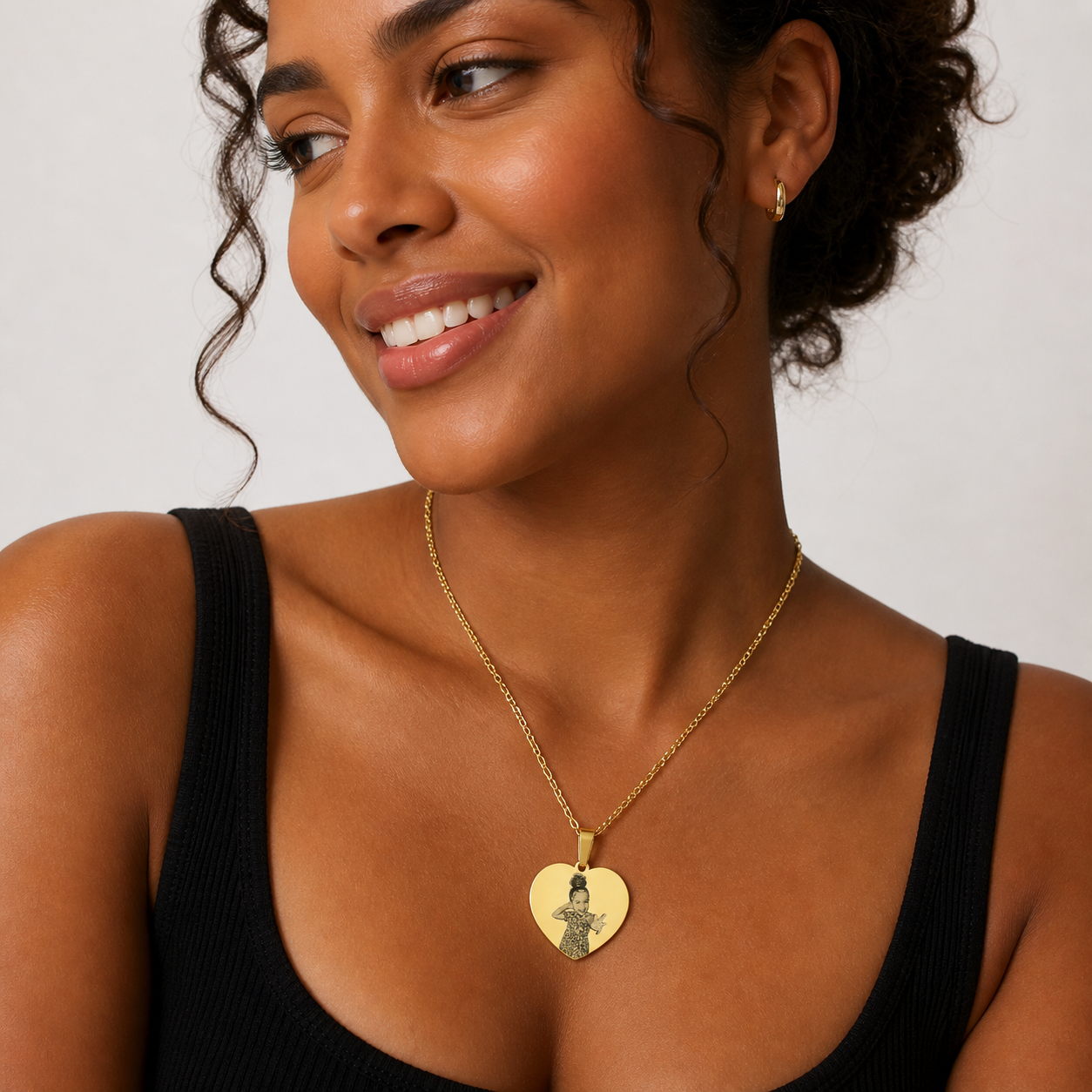 Photo-etched necklace