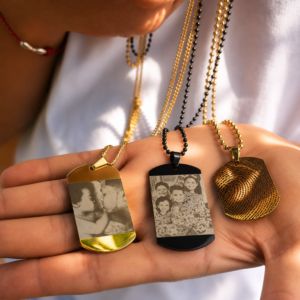 Collar placa militar personalizada