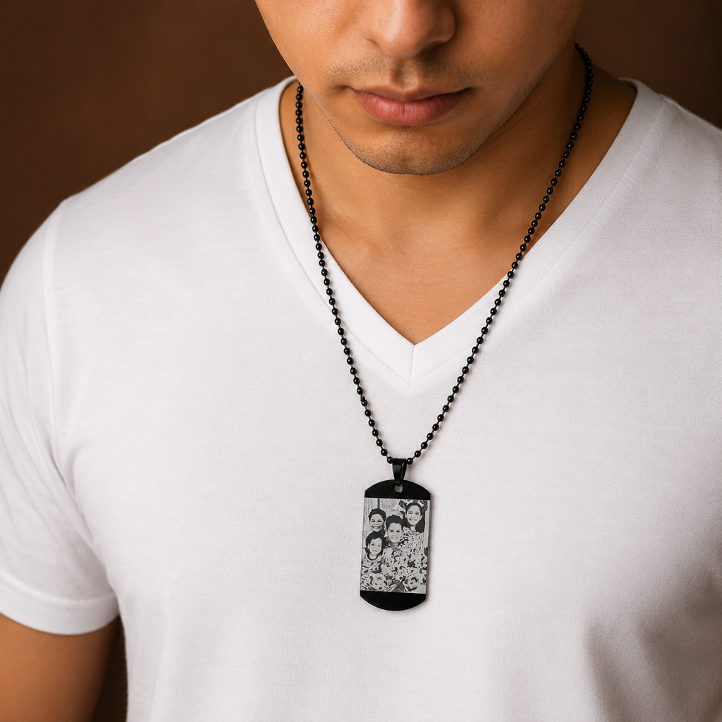 Collar placa militar personalizada