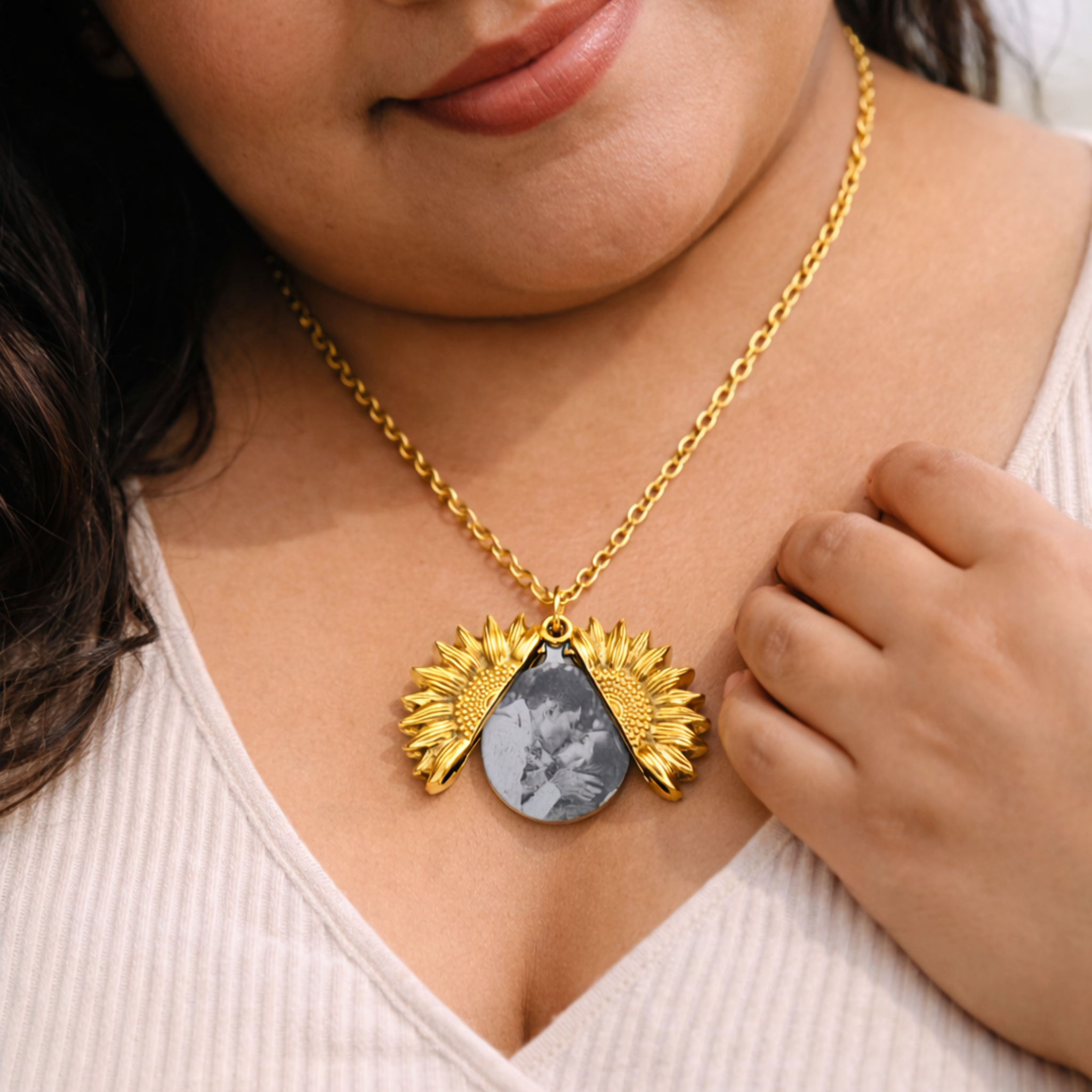 sunflower necklace