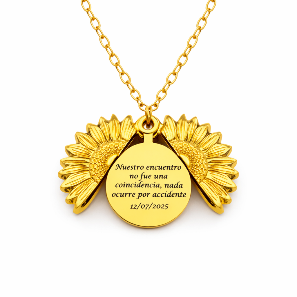 sunflower necklace
