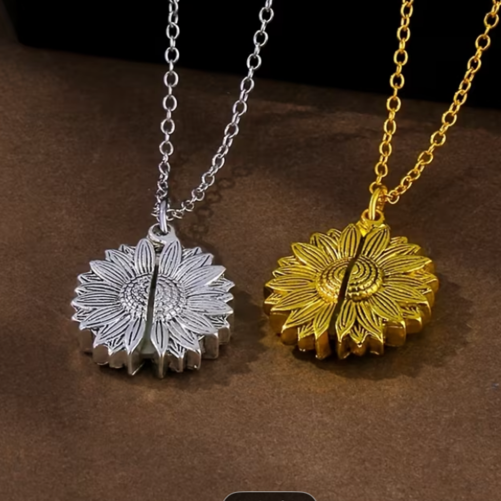 sunflower necklace