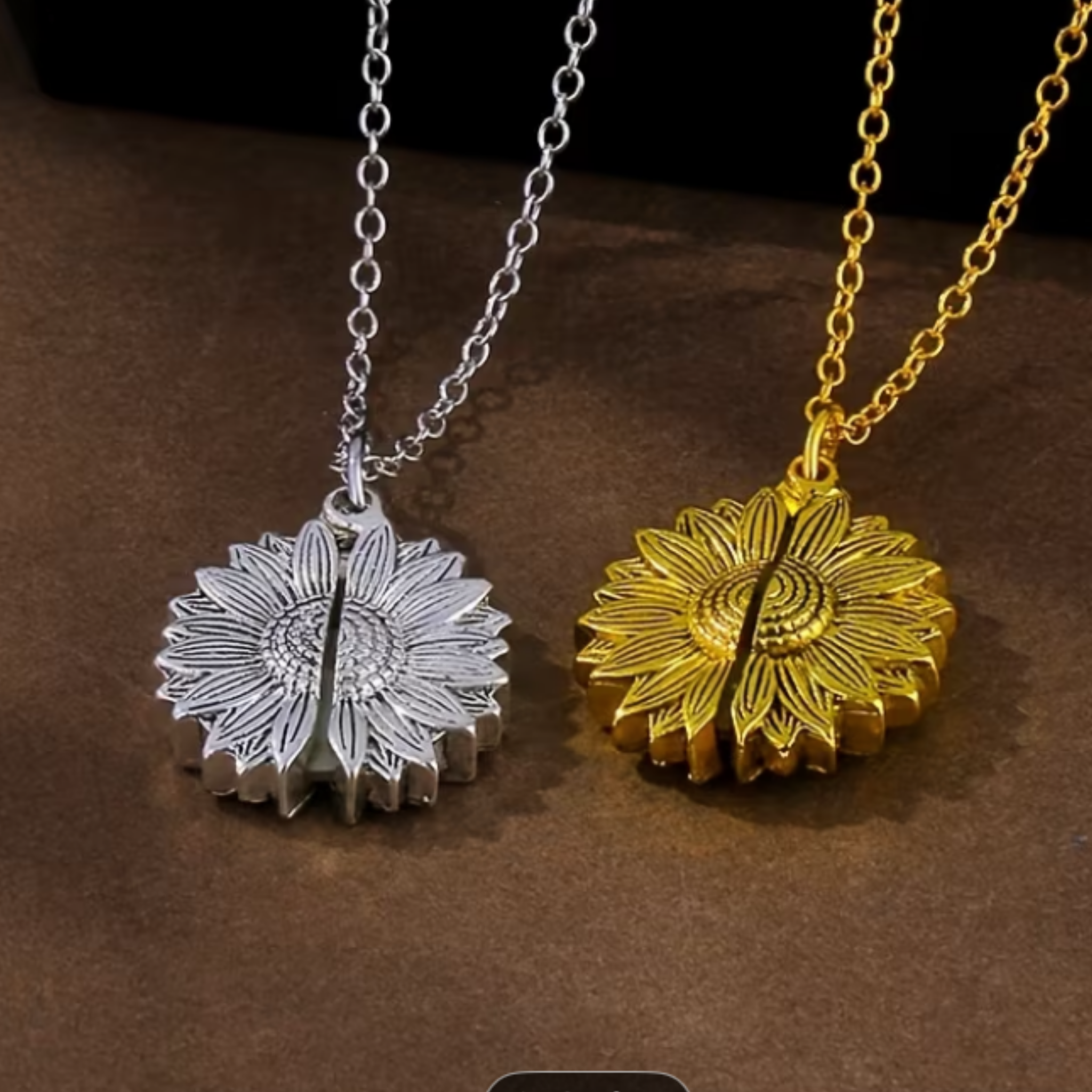 sunflower necklace