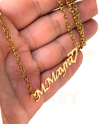 COLLAR CON NOMBRE CLÁSICO Y CORAZON