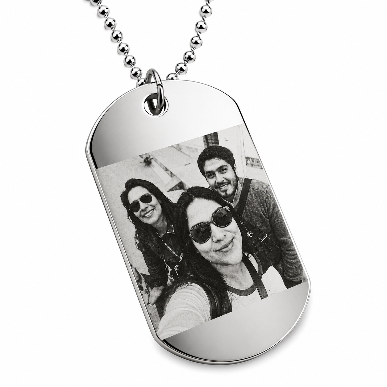 Collar placa militar personalizada
