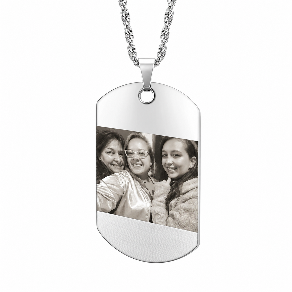 Collar placa militar personalizada