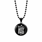 Collar Relicario Redondo negro Personalizable