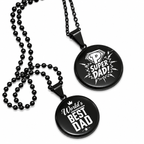 Collar Relicario Redondo negro Personalizable