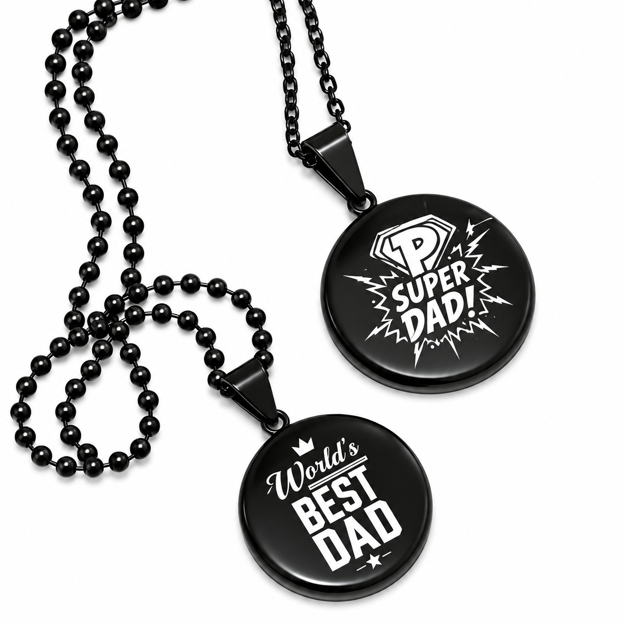 Collar Relicario Redondo negro Personalizable