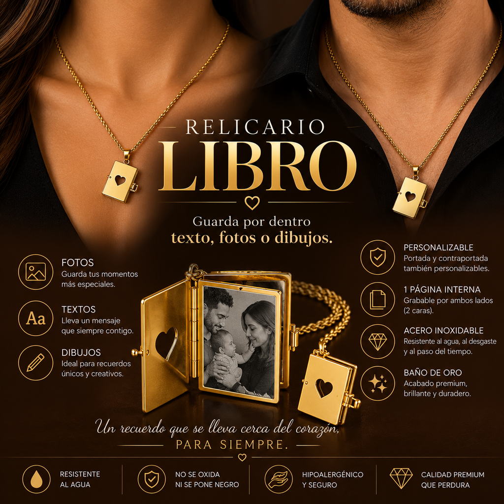 Collar libro de amor maxi