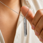 Collar lingote deslizable con mensaje oculto 360°