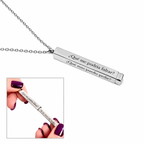 Collar lingote deslizable con mensaje oculto 360°