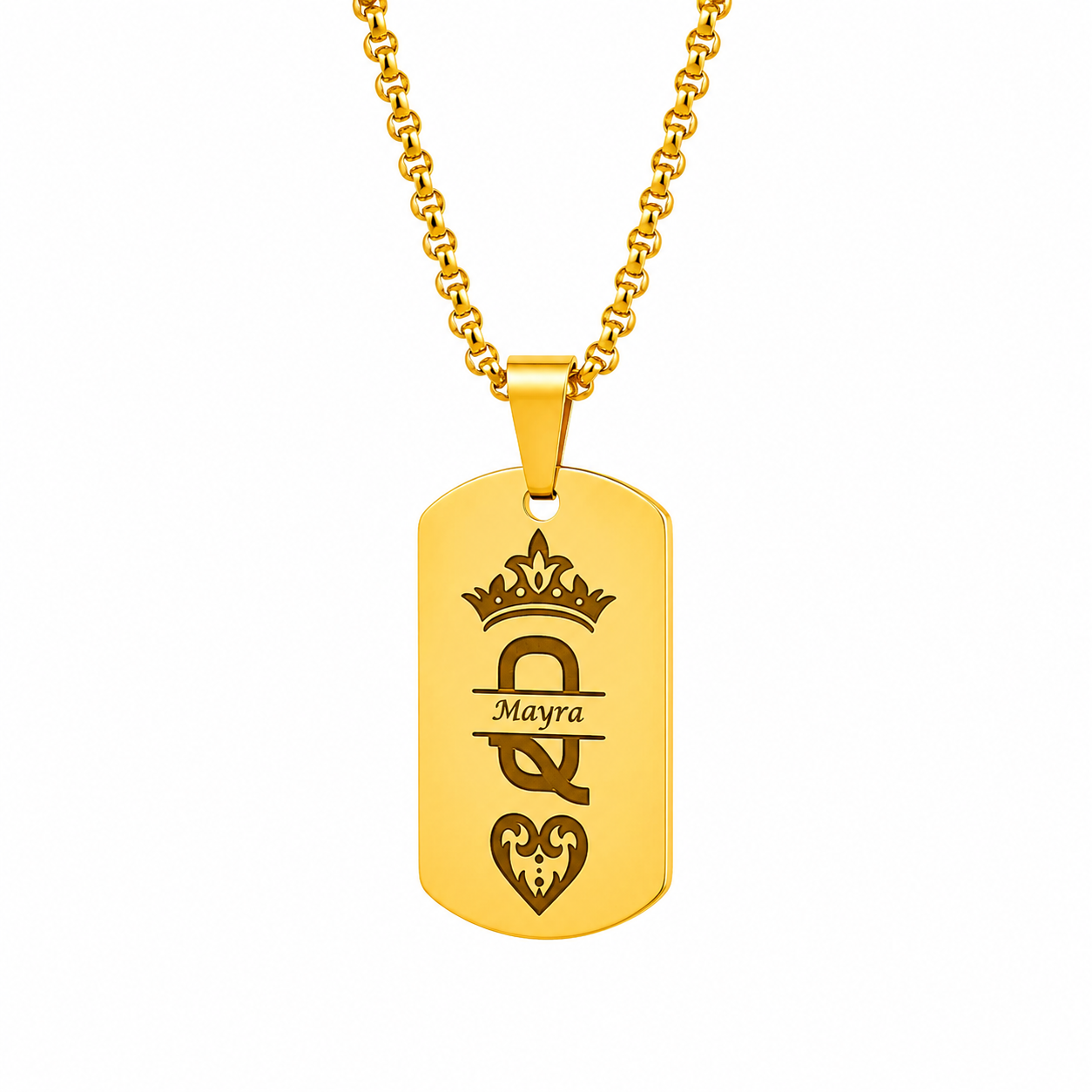 Collar placa mini personalizada