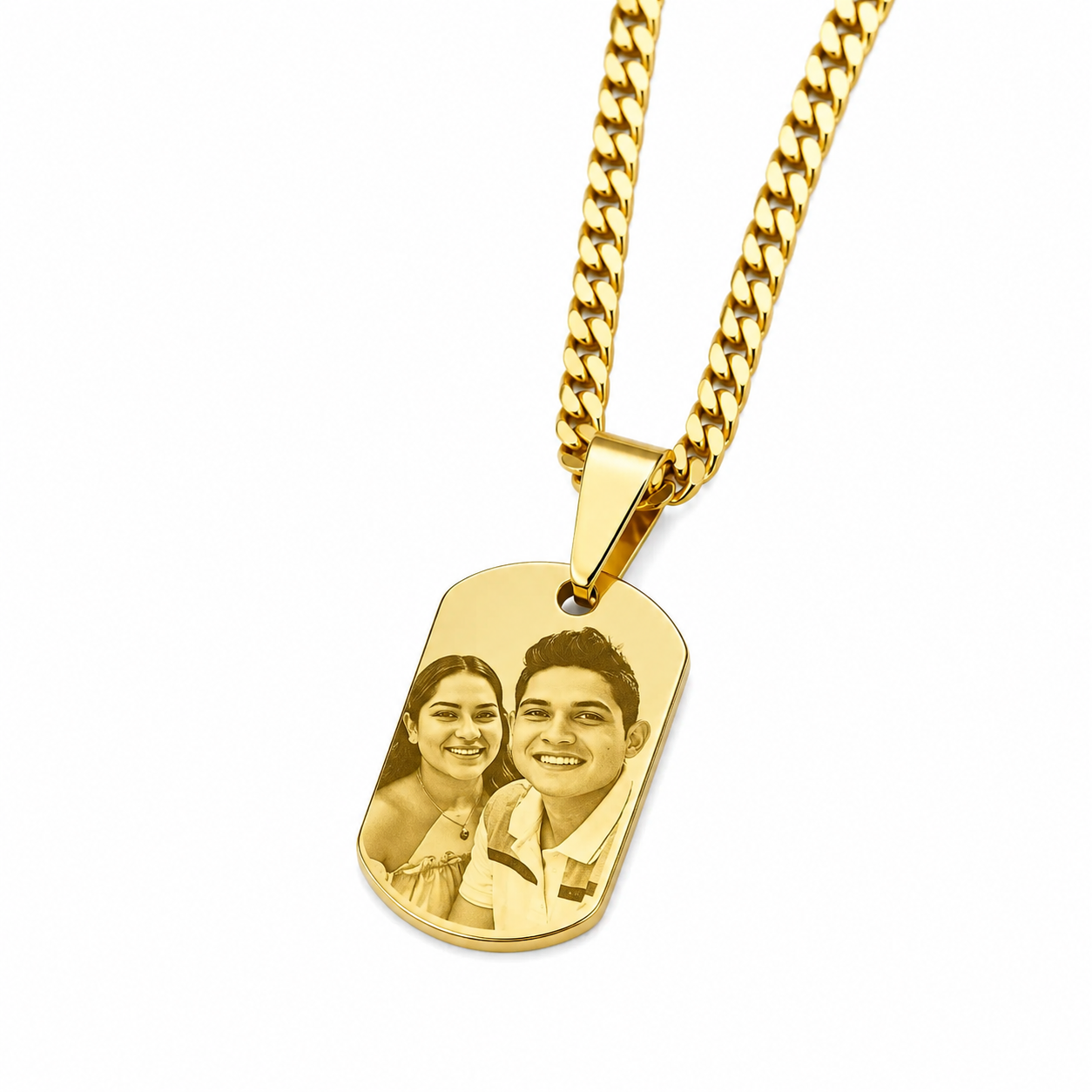 Collar placa mini personalizada
